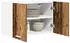 vidaXL Wall kitchen cabinet aged wood with white (set of 2) 60 x 31 x 40 cm