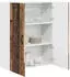 vidaXL Wall kitchen cabinet aged wood with shelf 80 x 31 x 100 cm