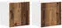 vidaXL Wall kitchen cabinet Kalmar aged wood with door set of 2 40 x 31 x 40 cm
