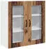 vidaXL Wall kitchen cabinet Kalmar aged wood with 2 doors and 3 shelves 80 x 31 x 80 cm