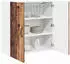 vidaXL Wall kitchen cabinet Kalmar aged wood with shelf 80 x 31 x 80 cm