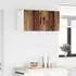 vidaXL Wall kitchen cabinet Kalmar aged wood with shelf 80 x 31 x 40 cm