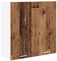 vidaXL H&auml;ngeschrank mit Speicher Altholz 80 x 31 x 80 cm Holzwerkstoff