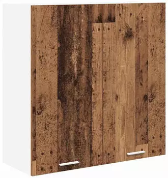 vidaXL Wall kitchen cabinet aged wood with shelf 80 x 31 x 80 cm