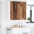 vidaXL Wall kitchen cabinet aged wood with shelf 80 x 31 x 80 cm