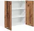 vidaXL Wall kitchen cabinet aged wood with shelf 80 x 31 x 80 cm