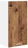 vidaXL H&auml;ngeschrank Altes Holz und Wei&szlig; 40 x 31 x 80 cm Holzwerkstoff