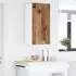 vidaXL Wall kitchen cabinet aged wood and white with shelf 40 x 31 x 80 cm