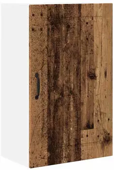 vidaXL Wall kitchen cabinet aged wood with shelf 50 x 31 x 80 cm
