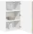 vidaXL Wall kitchen cabinet aged wood with shelf 50 x 31 x 80 cm