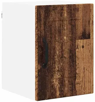 vidaXL Wall kitchen cabinet aged wood with shelf 30 x 31 x 40 cm