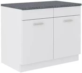K&uuml;chenpreis-Bombe Mario 100 Sp&uuml;lenschrank K&uuml;chenzeile Wei&szlig;
