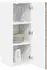 vidaXL Lucca wall kitchen cabinet aged wood with 6 shelves (set of 2) 30 x 31 x 80 cm