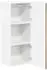 vidaXL Wall kitchen cabinet Kalmar aged wood with 1 door and 3 shelves 40 x 31 x 100 cm