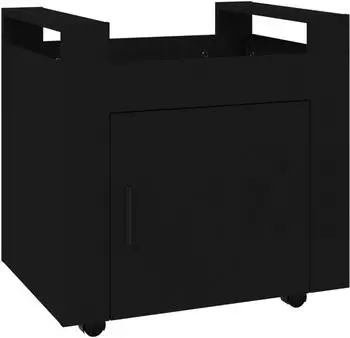vidaXL B&uuml;rowagen Schwarz 60x45x60 cm (816609)