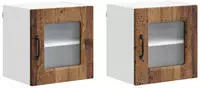 vidaXL Geschirrsp&uuml;lerfront Kalmar 2 pcs Altholz 40 x 31 x 40 cm
