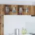 vidaXL Wall kitchen cabinet Kalmar aged wood with 2 doors and 2 shelves 60 x 31 x 40 cm