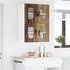 vidaXL Wall kitchen cabinet Kalmar aged wood with 2 doors and 2 shelves 60 x 31 x 40 cm