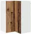 vidaXL Corner wall kitchen cabinet Kalmar aged wood with 2 doors and 3 shelves 57 x 57 x 80 cm