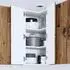 vidaXL Corner wall kitchen cabinet Kalmar aged wood with 2 doors and 3 shelves 57 x 57 x 80 cm