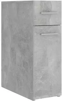 vidaXL Apothekerschrank betongrau 20x45,5x60 cm Holzwerkstoff (804215)