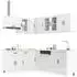 vidaXL Lucca Küchenschrank-Set 11-tlg. Holzwerkstoff hochglanz-weiß (3314893)
