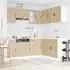 vidaXL Küchenschrank-Set Porto 11-tlg. Sonoma-Eiche Holzwerkstoff (3314964)