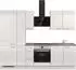 Nobilia Flash II Küchenzeile 270cm Lacklaminat seidengrau Hochglanz