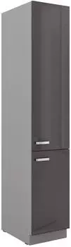 K&uuml;chenpreis-Bombe Bianca K&uuml;chen-Hochschrank 40cm, hochglanz grau