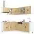 vidaXL Küchenschrank-Set Porto 11-tlg. Sonoma-Eiche Holzwerkstoff (3314904)