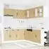 vidaXL Kalmar 11-tlg. Küchenschrank-Set Sonoma-Eiche Holzwerkstoff (3314914)