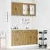 vidaXL Kalmar 4-tlg. Küchenschrank-Set Artisan-Eiche Holzwerkstoff (3314880)