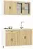 vidaXL Küchenschrank-Set Porto 4-tlg. Sonoma-Eiche Holzwerkstoff (3314874)