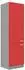 Küchenpreis-Bombe Bianca Hochschrank 60cm Hochglanz Rot + Grau