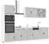 vidaXL Kalmar Küchenschrank-Set 7-tlg. Betongrau Spanplatte (3314755)