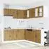 vidaXL Küchenschrank-Set Porto 11-tlg. Artisan-Eiche Holzwerkstoff (3314940)
