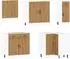 vidaXL Küchenschrank-Set Porto 11-tlg. Artisan-Eiche Holzwerkstoff (3314940)