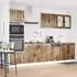 vidaXL Küchenschrank-Set 7-tlg. Räuchereiche Holzwerkstoff (3314746)