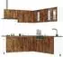 vidaXL Lucca Küchenschrank-Set 11-tlg. Räuchereiche Holzwerkstoff (3314926)