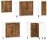 vidaXL Lucca Küchenschrank-Set 11-tlg. Räuchereiche Holzwerkstoff (3314926)