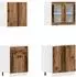 vidaXL Küchenschrank-Set Lyon 4-tlg. Altholz-Optik (3328573)