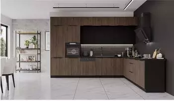K&uuml;chenpreis-Bombe Winkelk&uuml;che MONZA + SIENA 350x290cm XL Stauraum