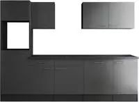 RESPEKTA K&uuml;chenzeile "Oliver" Breite 280 cm, 90 cm Arbeitsh&ouml;he, in exklusiver