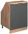 VICCO Rion Dachschrägenschrank 2 Türen, anthrazit-gold, 60x81,6cm (60351)