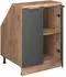 VICCO Rion Dachschrägenschrank 2 Türen, anthrazit-gold, 60x81,6cm (60351)