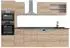VICCO R-Line Küchenzeile 300cm Sonoma/Goldkraft Eiche mit Hochschrank (53580)