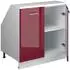 VICCO Rion Dachschrägenschrank 2 Türen, rot hochglanz, 80x81,6cm (60163)