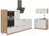 VICCO Fame-Line Küchenzeile weiß Landhaus/Goldkraft Eiche 380cm (64114)