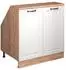 VICCO Rion Dachschrägenschrank 2 Türen, weiß/Honigeiche, 80x81,6cm (60318)