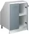 VICCO Rion Dachschrägenschrank 2 Türen blaugrau/weiß 60x81,6cm (60118)